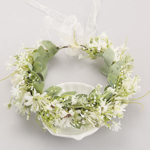 White Garland Crown Bridal Headband
